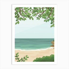 Beach Scene 4 Art Print