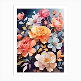 Flowers Painting Art Print