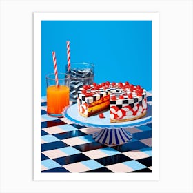 Checkerboard Cake Poster