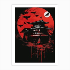 Japanese Temple Art Print