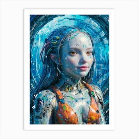 Robot Girl 1 Art Print