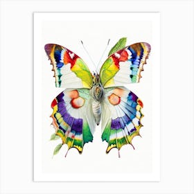 Brimstone Butterfly Decoupage 2 Art Print