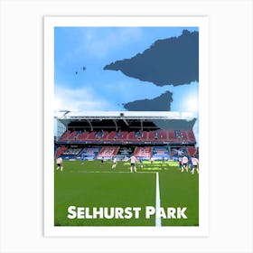 Selhurst Park, Crystal Palace, Stadium, Football, Art, Soccer, Wall Print, Art Print Art Print