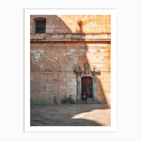 Shadow Of A Building Art Print