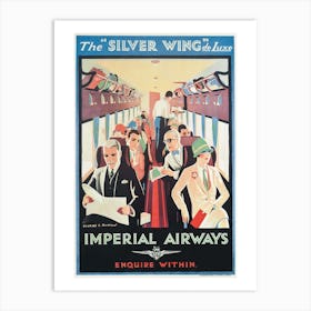 Poster Advertising Imperial Airways Art Print