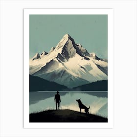 Man And His Dog Art Print