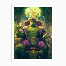 Hulk Baroque Poster Art Print