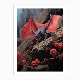 Lesser Bulldog Bat Painting 6 Art Print