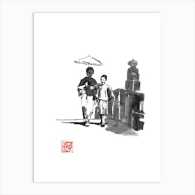 Promenade A Edo Art Print