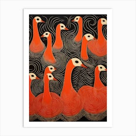 Swans Art Print