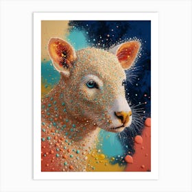 Default An Animal Portrait Created From Intricately Placed Dot 1 Art Print