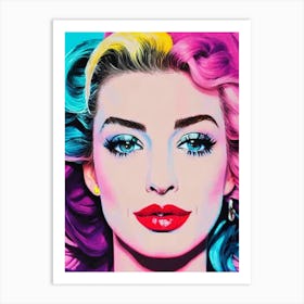 Anne Hathaway Pop Movies Art Movies Art Print