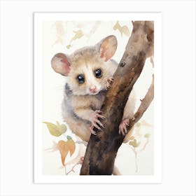 Adorable Chubby Curious Possum 1 Art Print