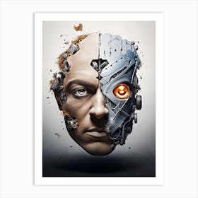 Cyborg Portrait Art Print