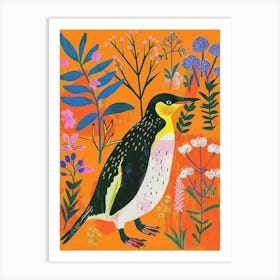 Spring Birds Penguin 6 Art Print