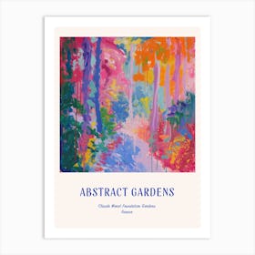 Colourful Gardens Claude Monet Foundation Gardens France 7 Blue Poster Art Print
