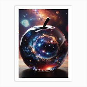 Galaxy Apple Print Art Print