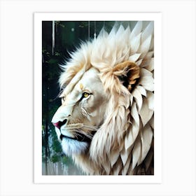 White Lion 12 Art Print