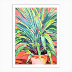 Dracaena Impressionist Painting Art Print