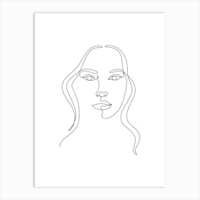 Portrait Of A Woman 1 Art Print