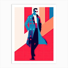 Man In A Coat, Pop art Art Print