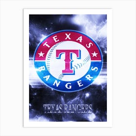 Texas Rangers 1 Art Print