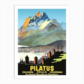 Pilatus, Mountain Peak, Switzerland Art Print