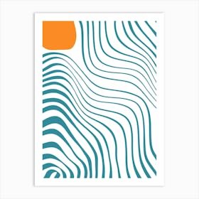 Wave Pattern Art Print