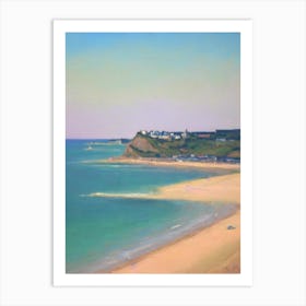 Tenby South Beach Pembrokeshire Wales Monet Style Art Print