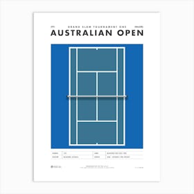 Australian Open Art Print