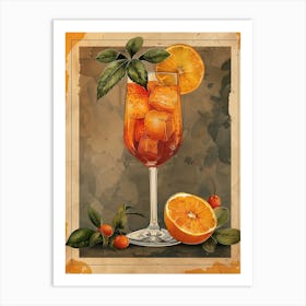 Aperol Spritz Orange 130 Art Print