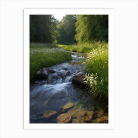 Stream In The Woods 1 Art Print