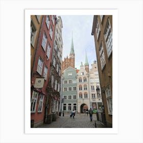 View Of St Mary S Church Basilica From Kramarska, Gdańsk Art Print