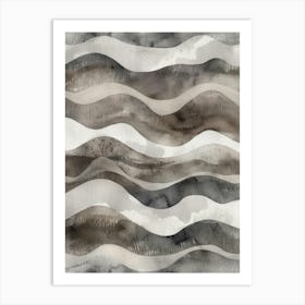 Abstract Wave Painting 2 Art Print