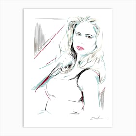 Buffy - Retro 80s Style 1 Art Print