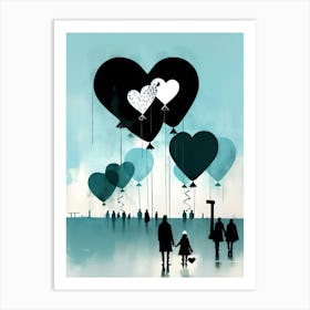 Heart Balloons 1 Art Print