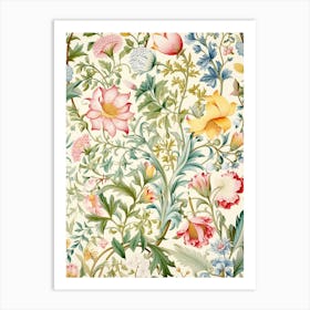 Floral Wallpaper 183 Art Print