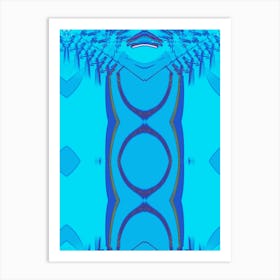 Abstract Blue Water Art Print