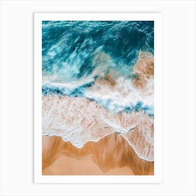 Aerial View Of A Beach 129 Art Print