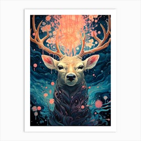 Deer Amazing Art Print