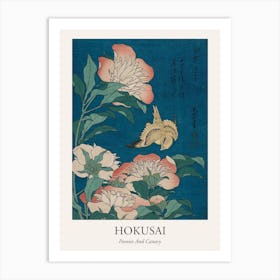 Peonies And Canary Poster Art Print