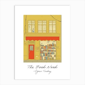 Izmir Turkey The Book Nook Pastel Colours 4 Poster Art Print