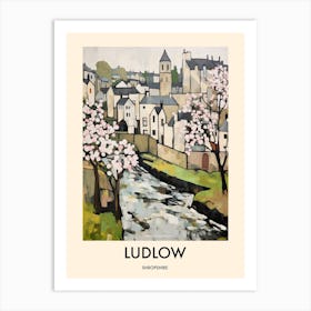 Ludlow (Shropshire) Painting 1 Travel Poster Art Print