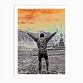 The Man Of Rocky Movie Art Print