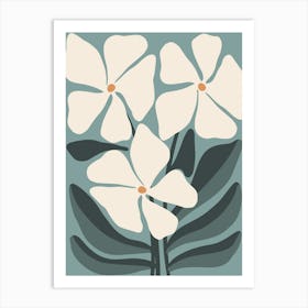 White Flowers 2 Art Print