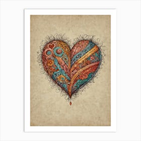 Heart Of Love 21 Art Print