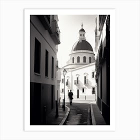 Cadiz, Spain, Black And White Old Photo 3 Art Print