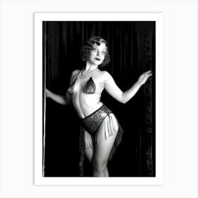 1920's Burlesque Dancer ~Reimagined 11 Art Print