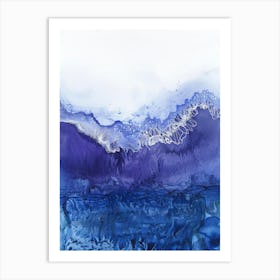 'Blue Wave' 8 Art Print