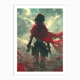 Attack Of The Titans Art Print